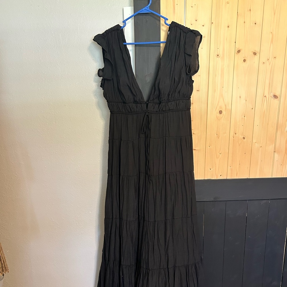 Boho Black Maxi Dress